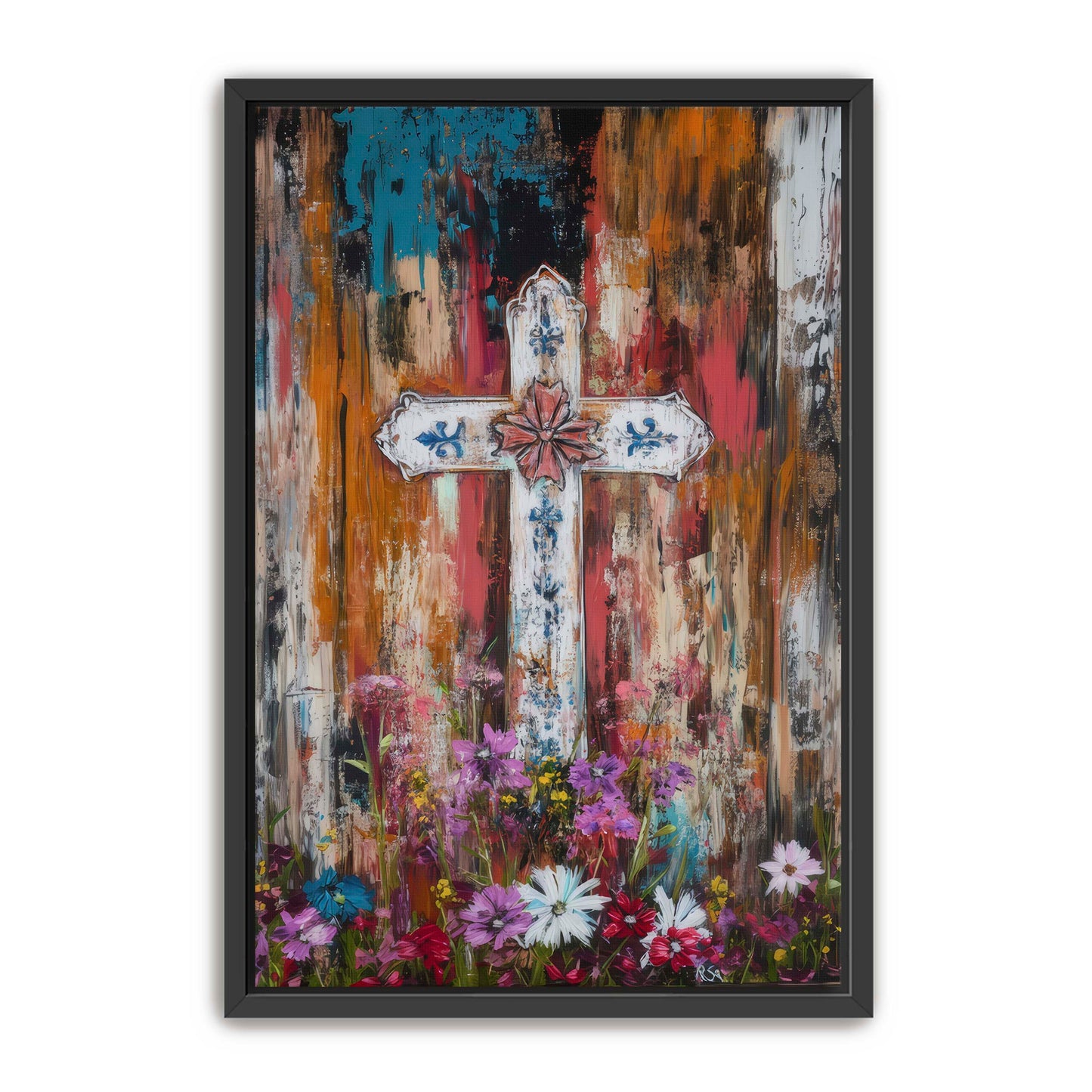 Modern Style Cross Print