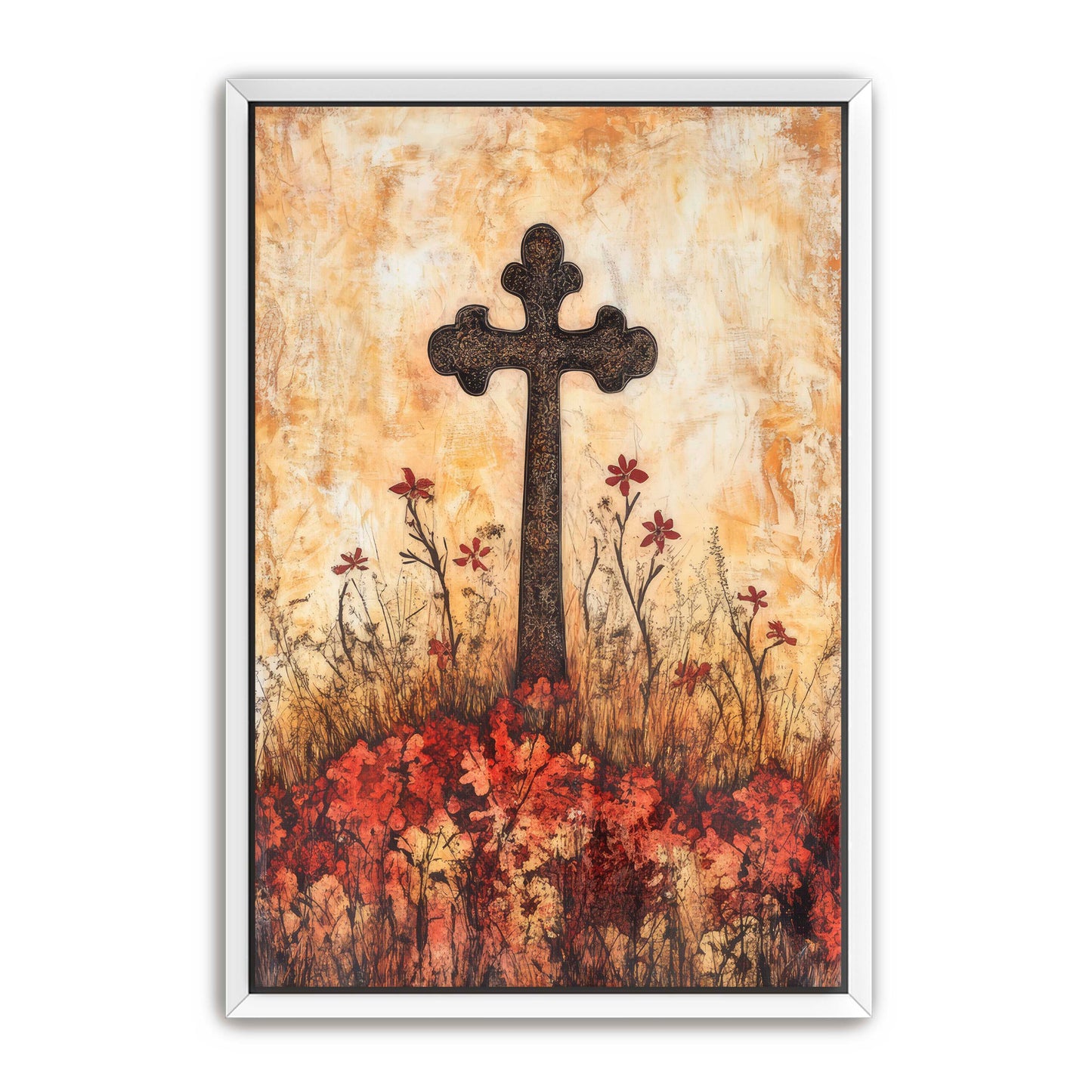 Modern Style Cross Print