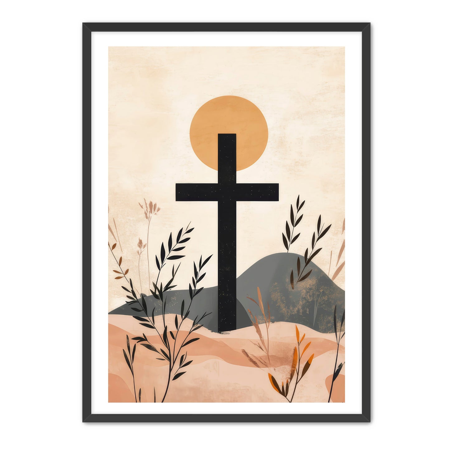 Modern Stylish Cross Print
