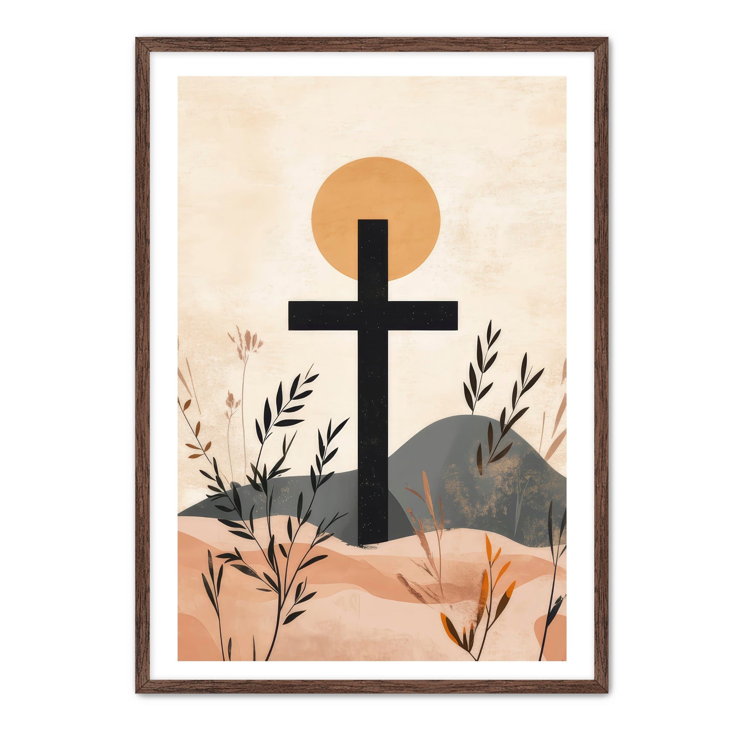 Modern Stylish Cross Print