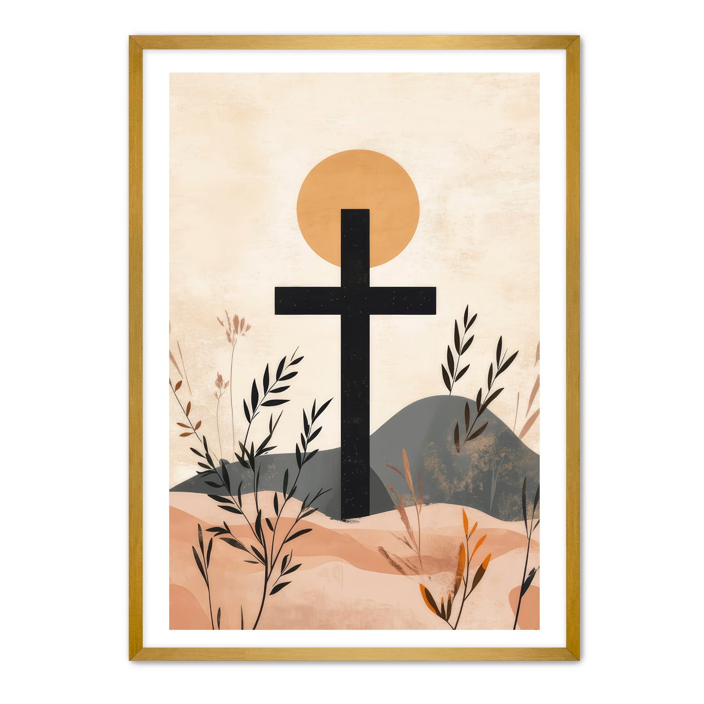 Modern Stylish Cross Print