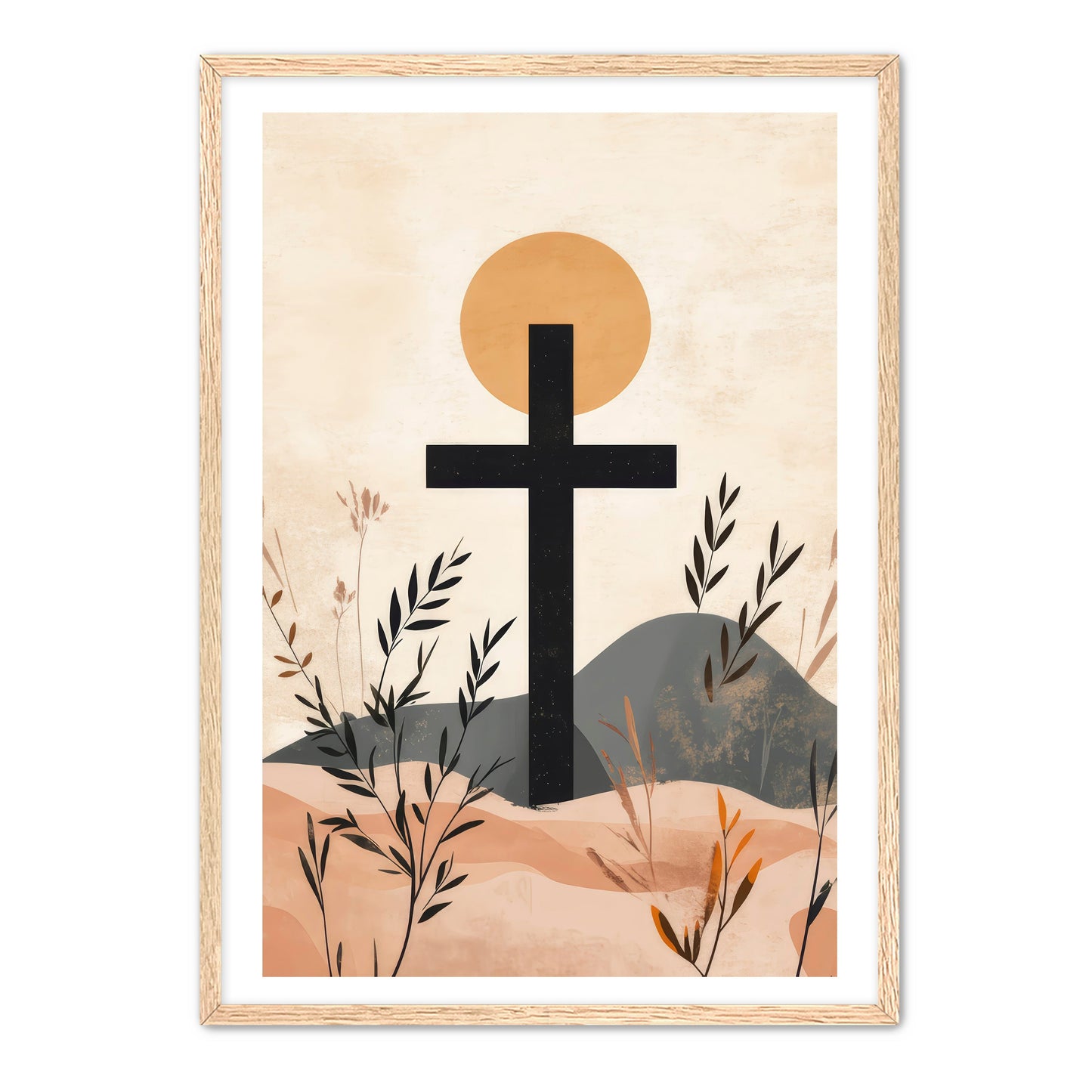 Modern Stylish Cross Print