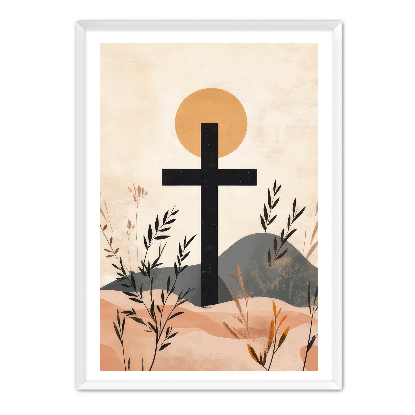 Modern Stylish Cross Print
