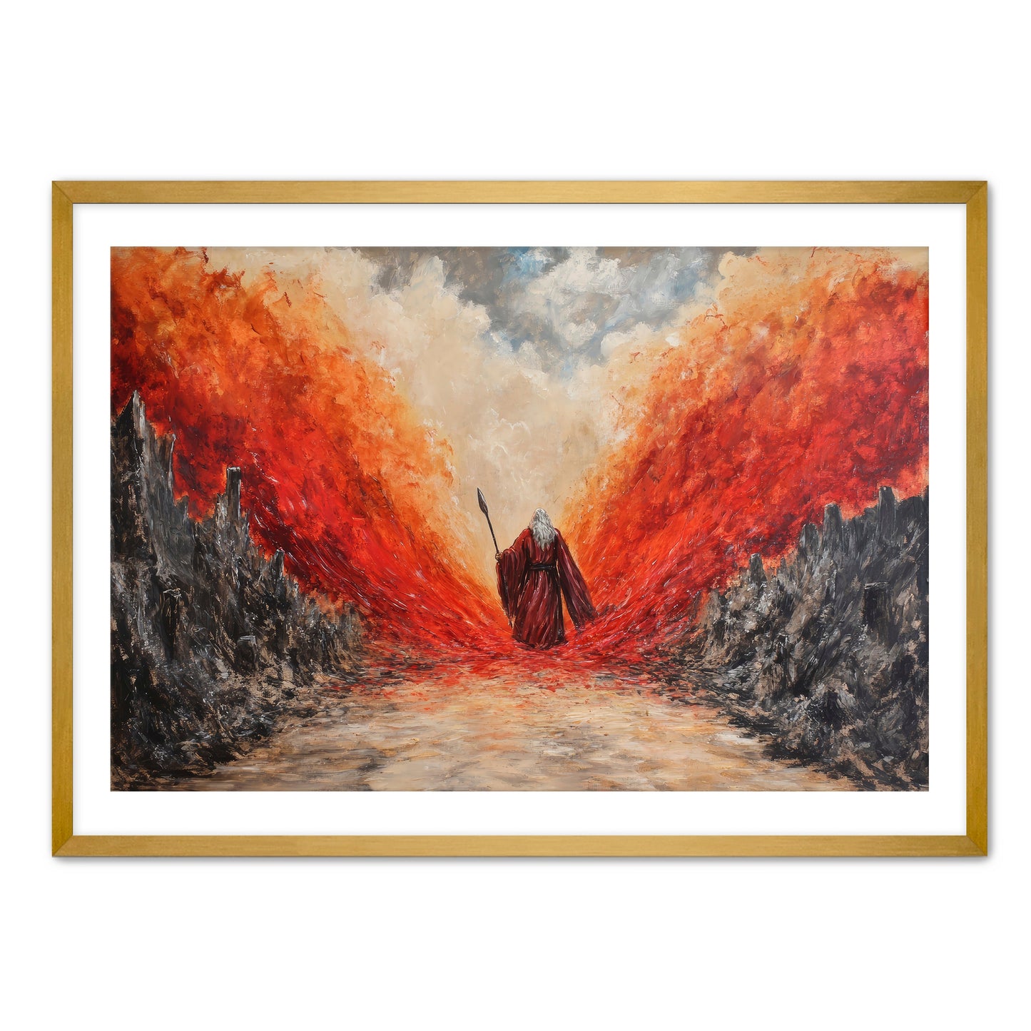Moses Parting Red Sea