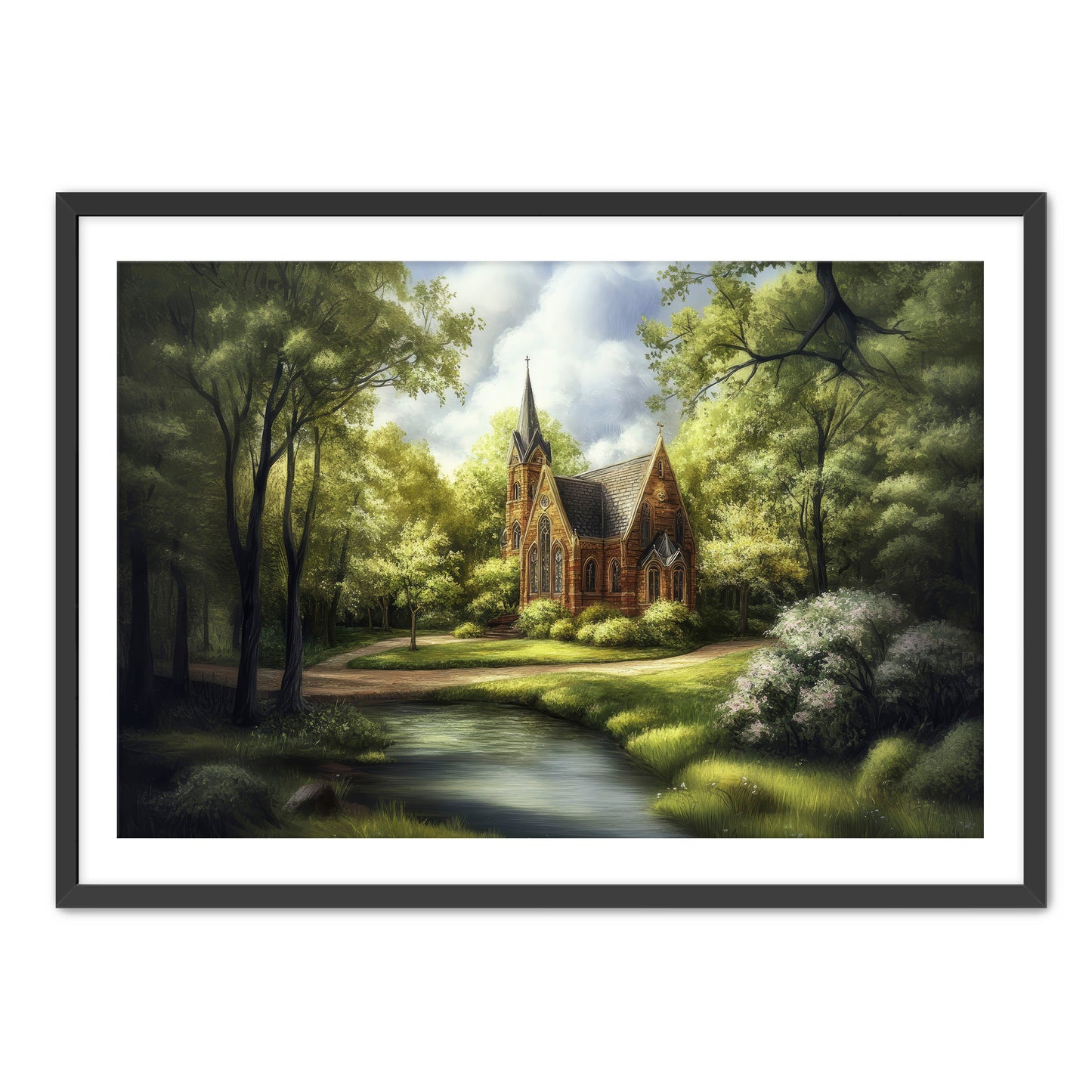 Nature Church Digital Print