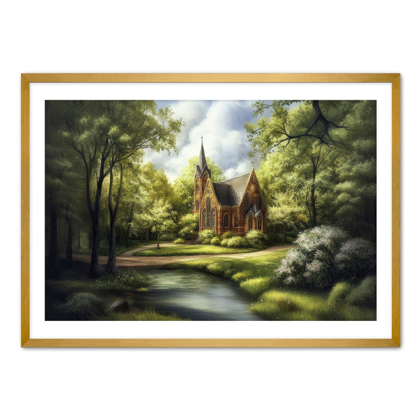 Nature Church Digital Print