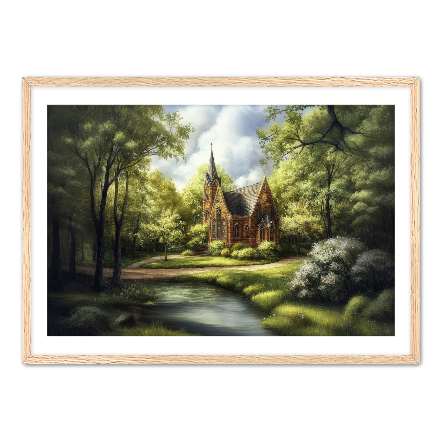 Nature Church Digital Print