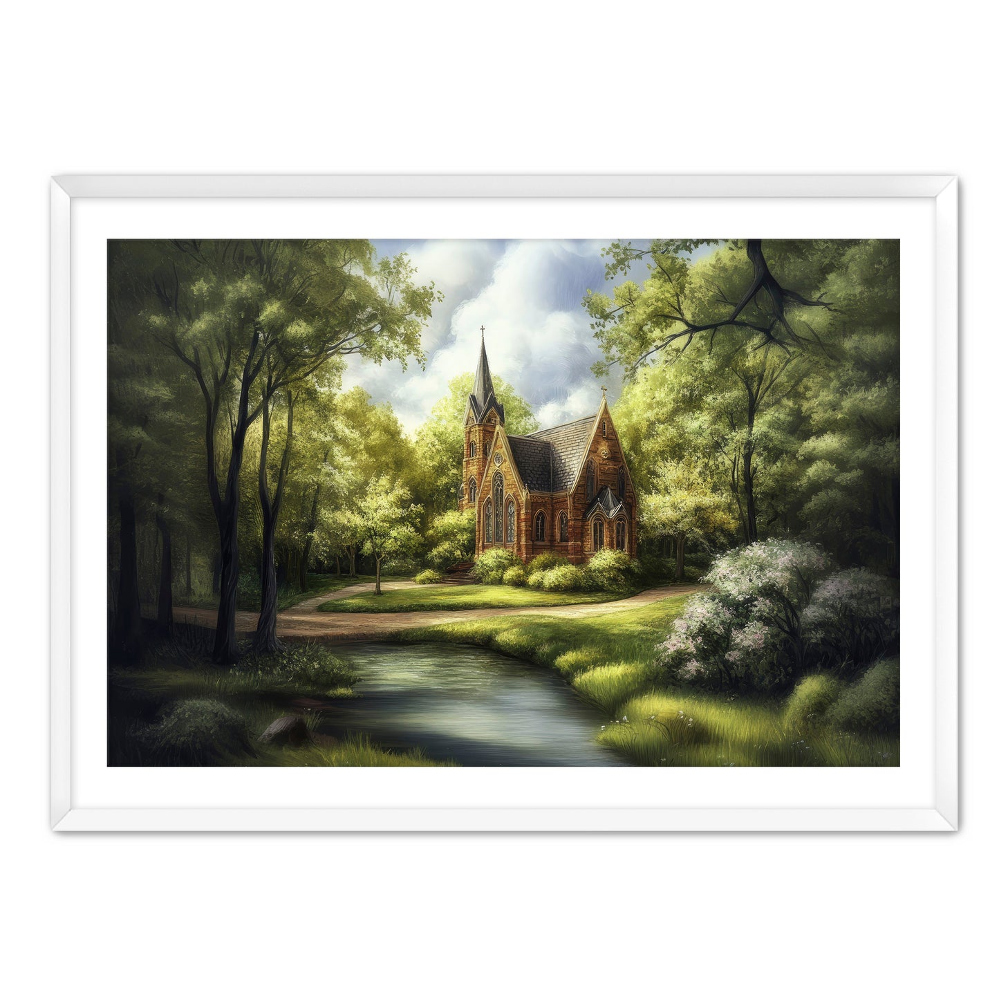 Nature Church Digital Print