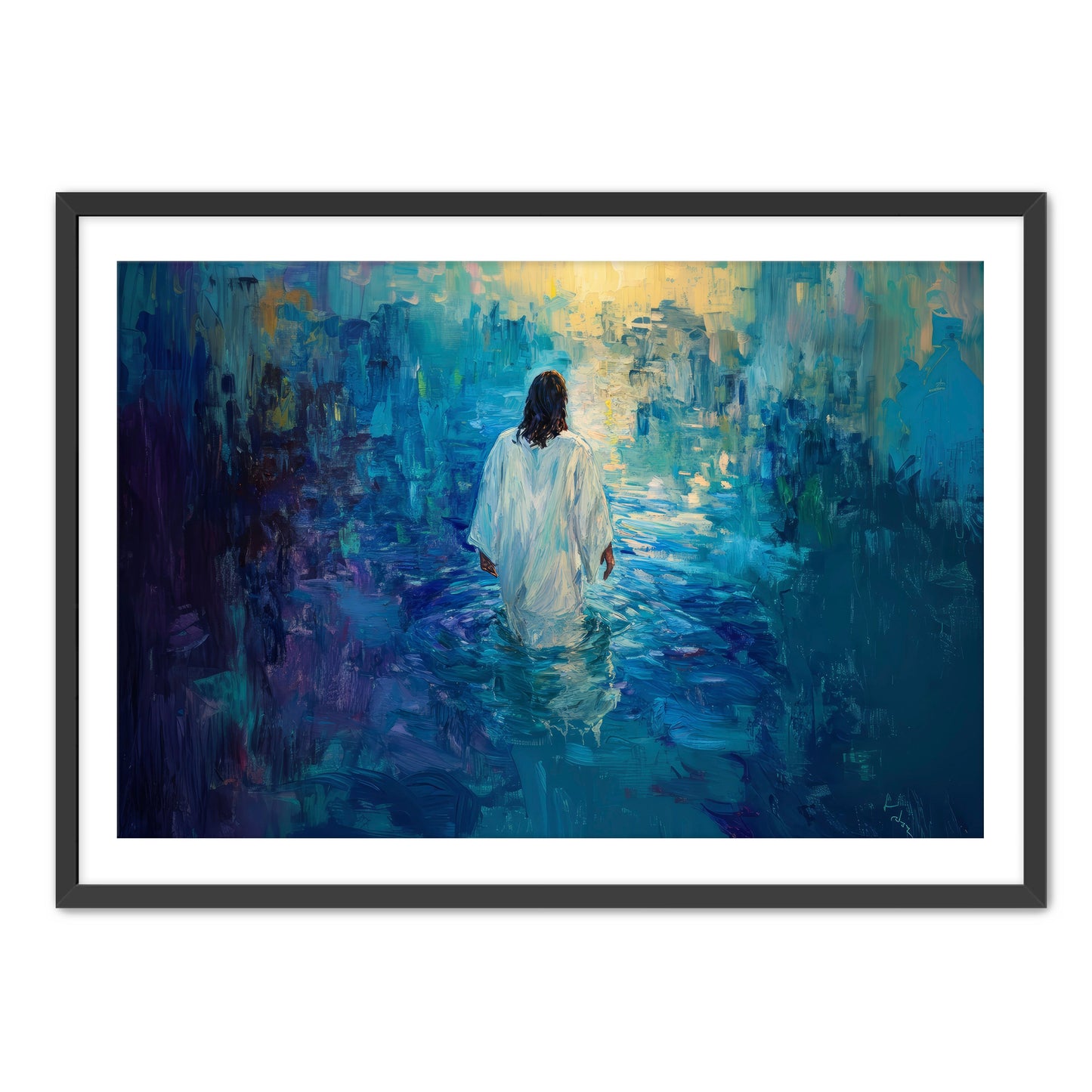 Painting of Jesus in Water