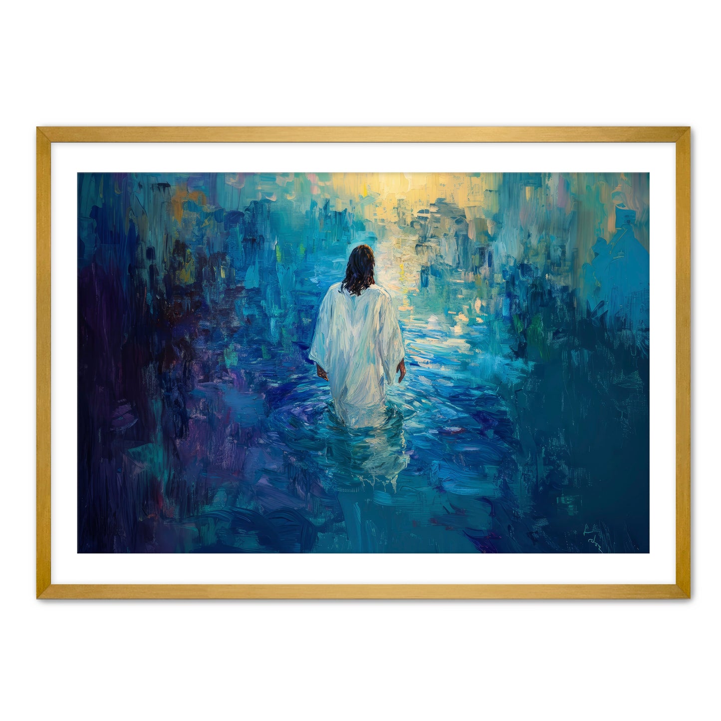 Painting of Jesus in Water