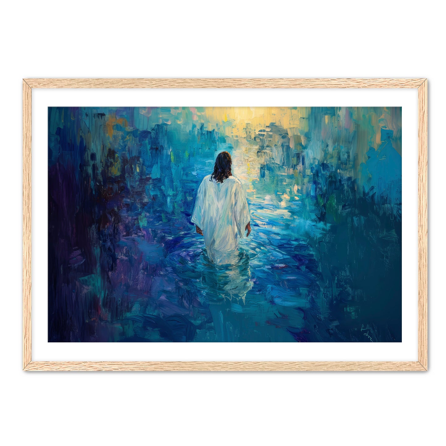 Painting of Jesus in Water