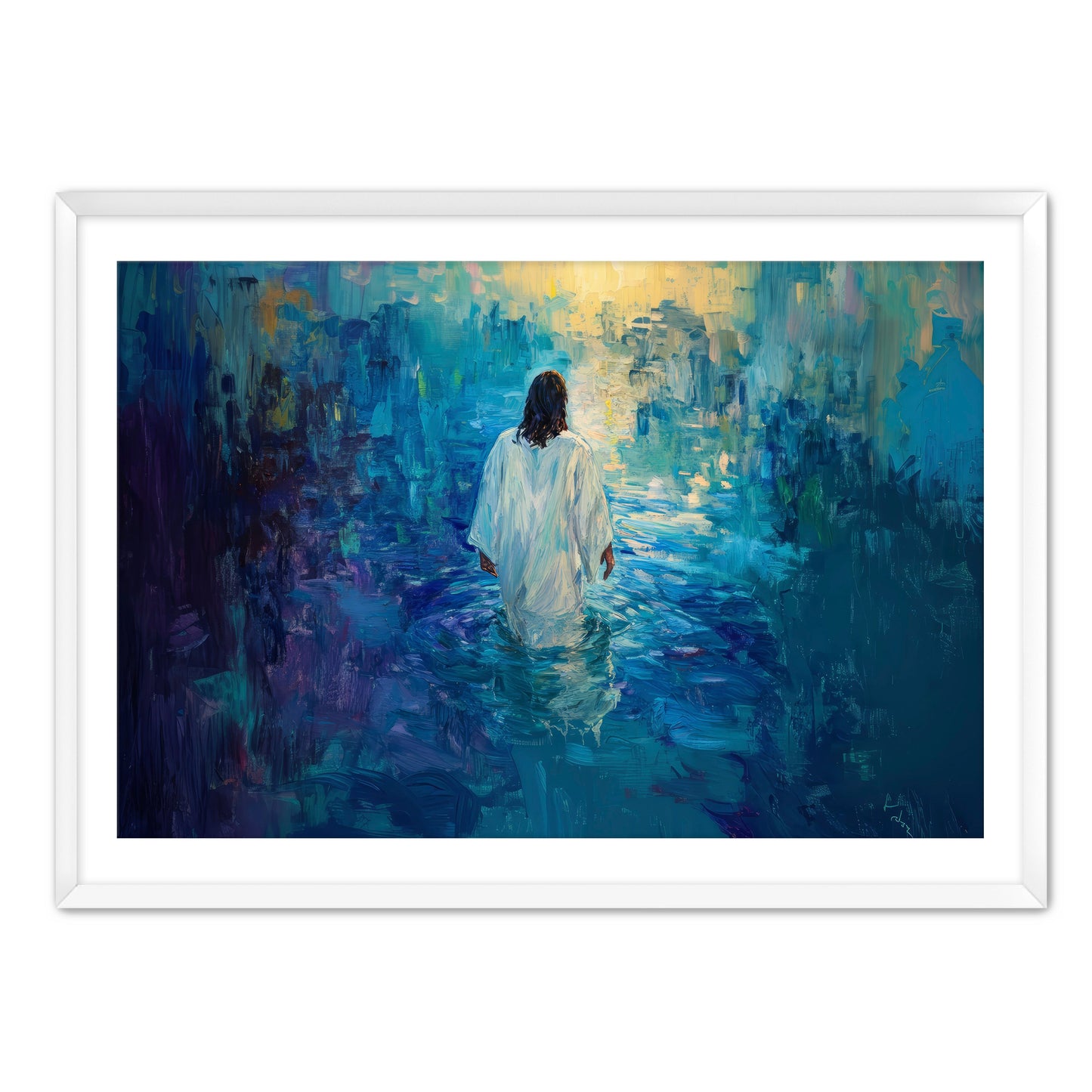 Painting of Jesus in Water