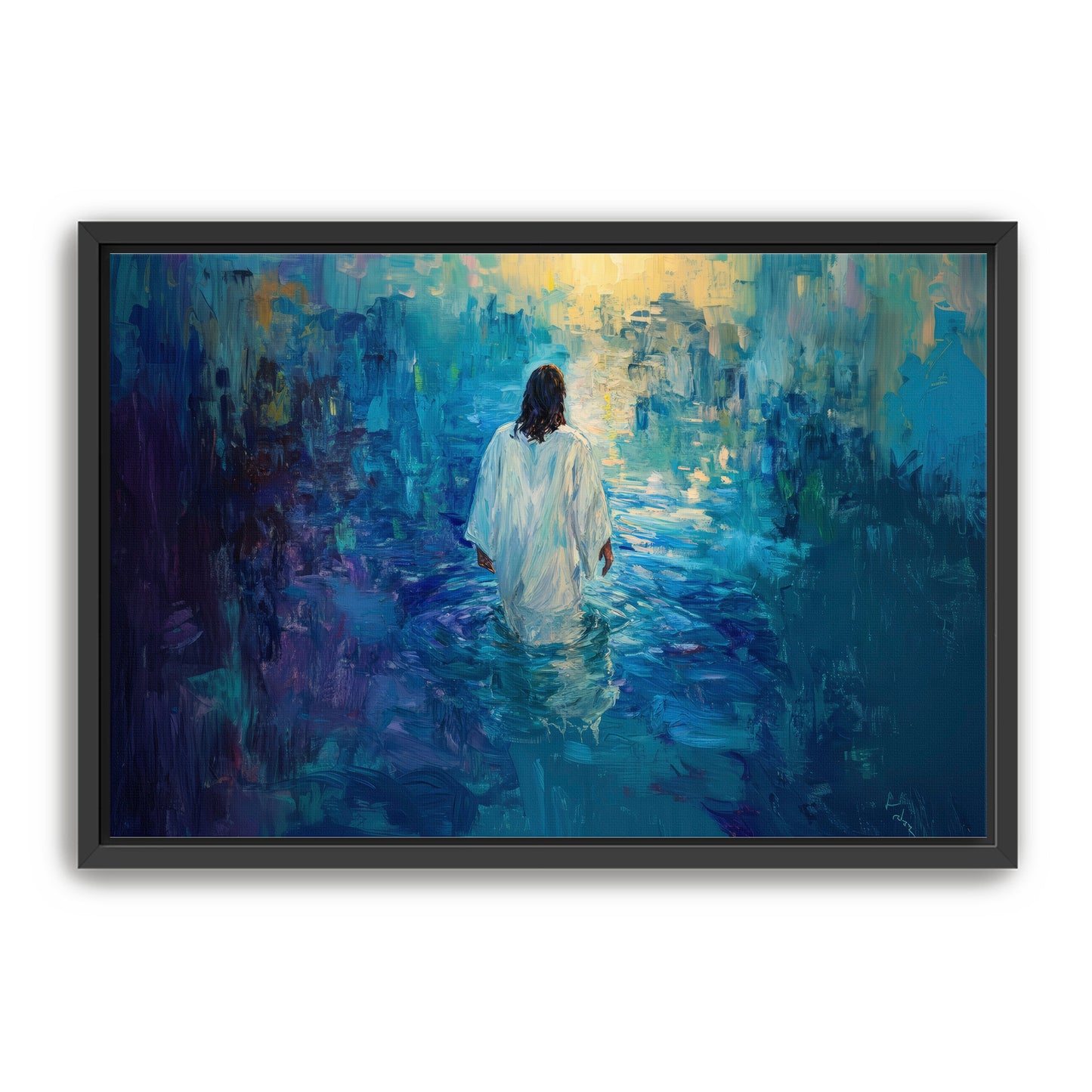 Painting of Jesus in Water
