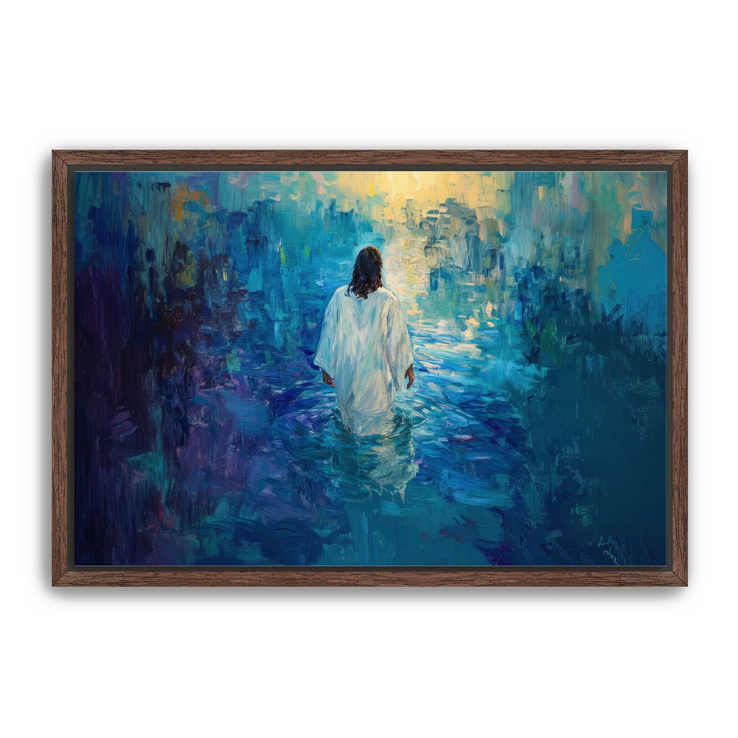 Painting of Jesus in Water