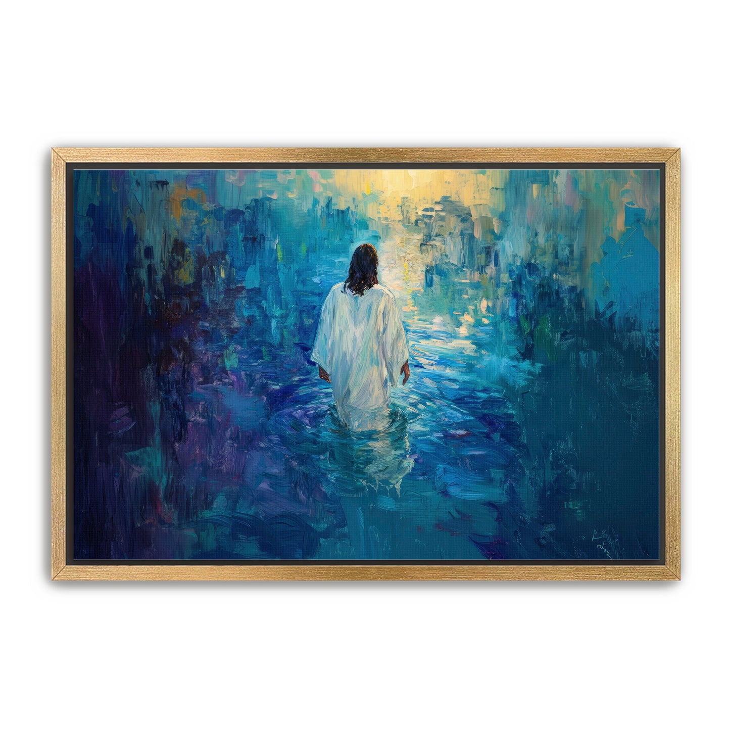 Painting of Jesus in Water