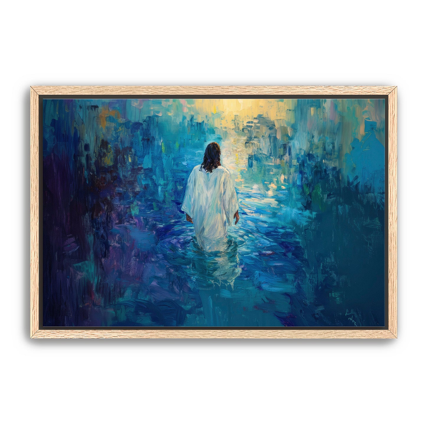 Painting of Jesus in Water
