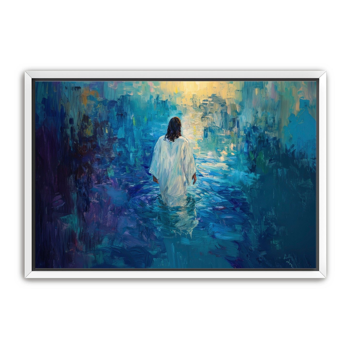Painting of Jesus in Water