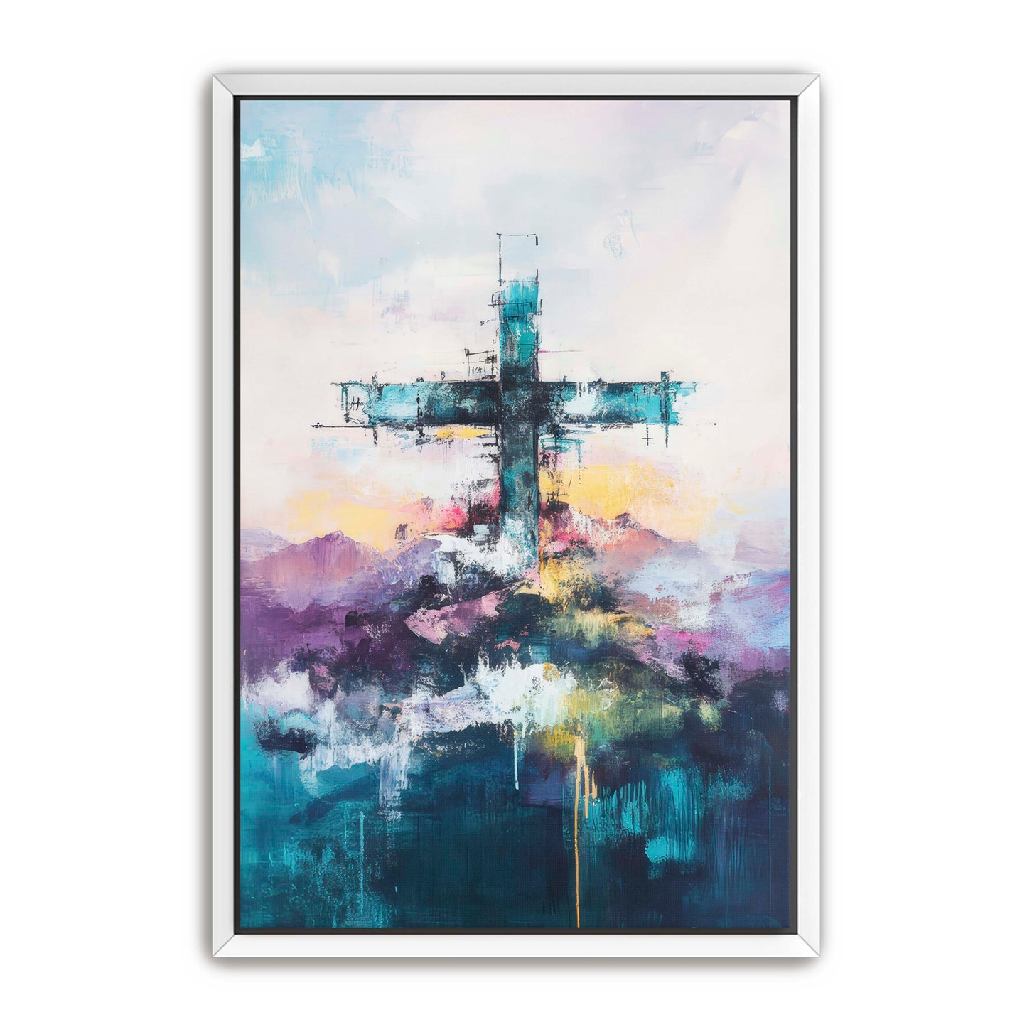 Pastel and Abstract Cross