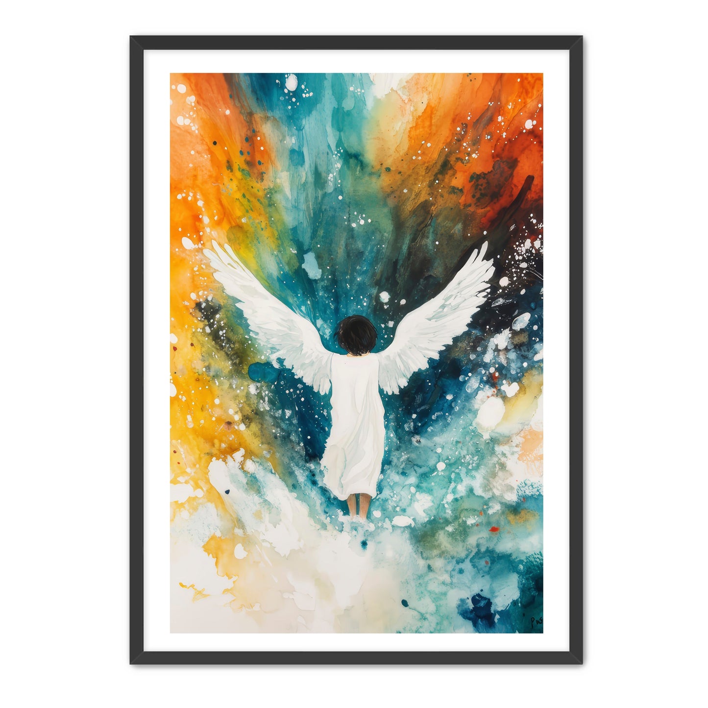 Pretty Wingspan Angel Painting