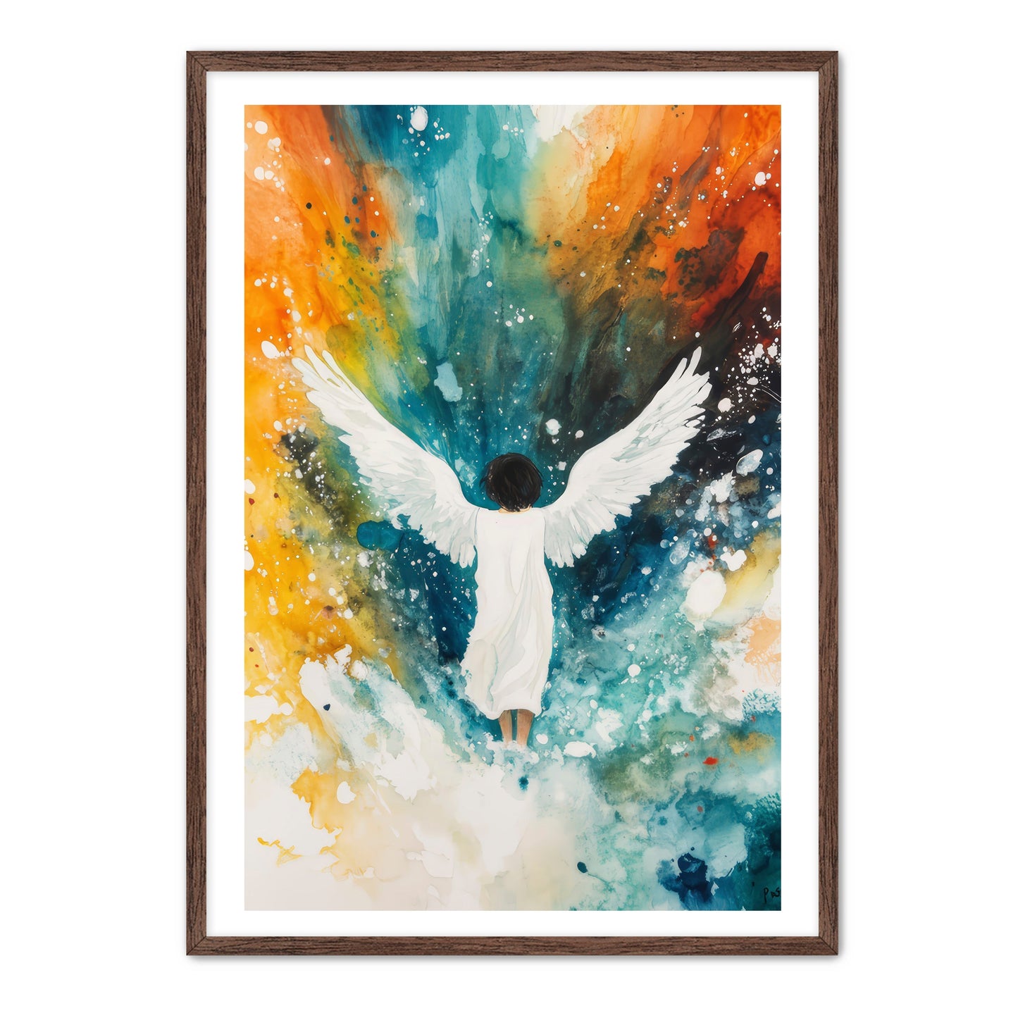 Pretty Wingspan Angel Painting