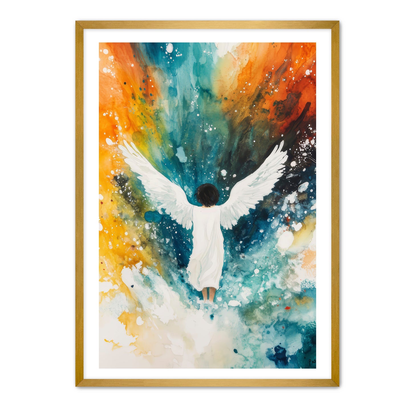 Pretty Wingspan Angel Painting