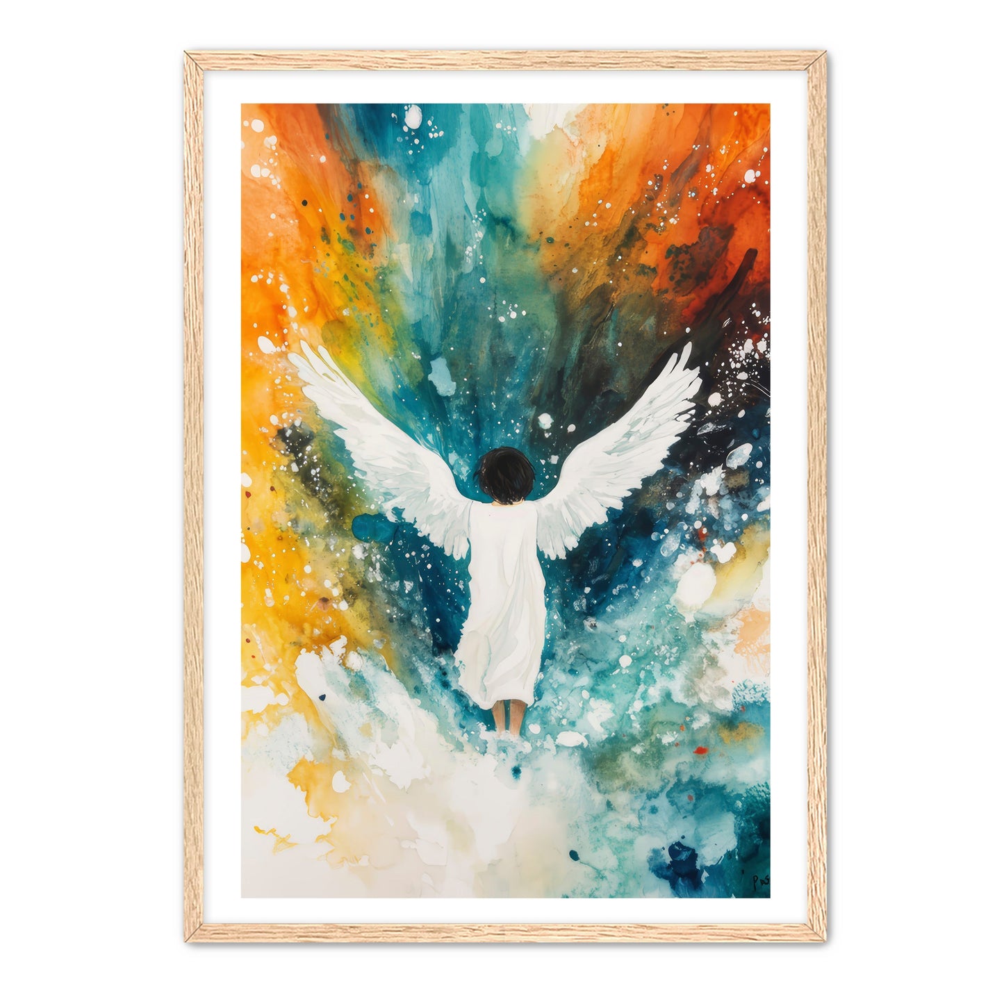 Pretty Wingspan Angel Painting