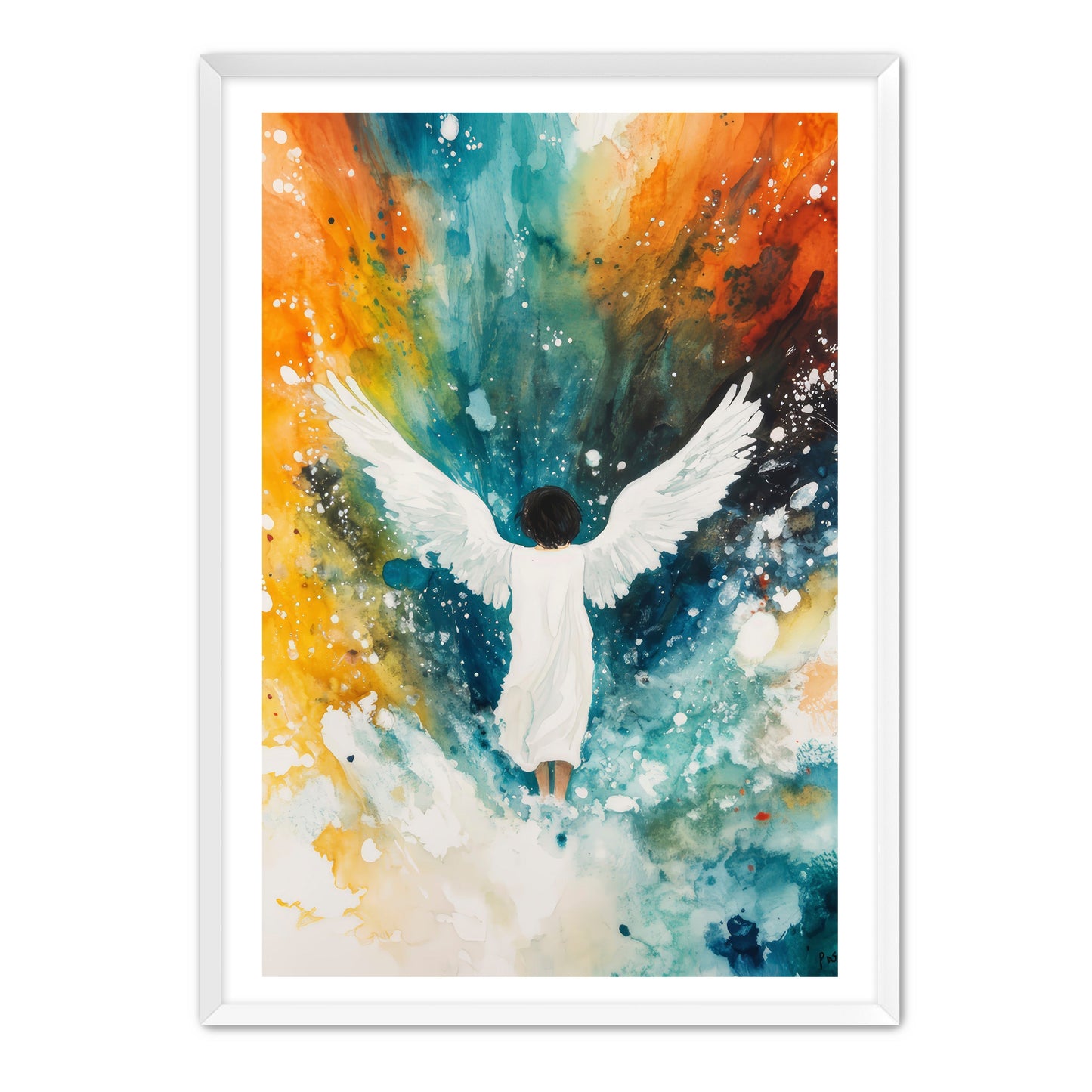 Pretty Wingspan Angel Painting