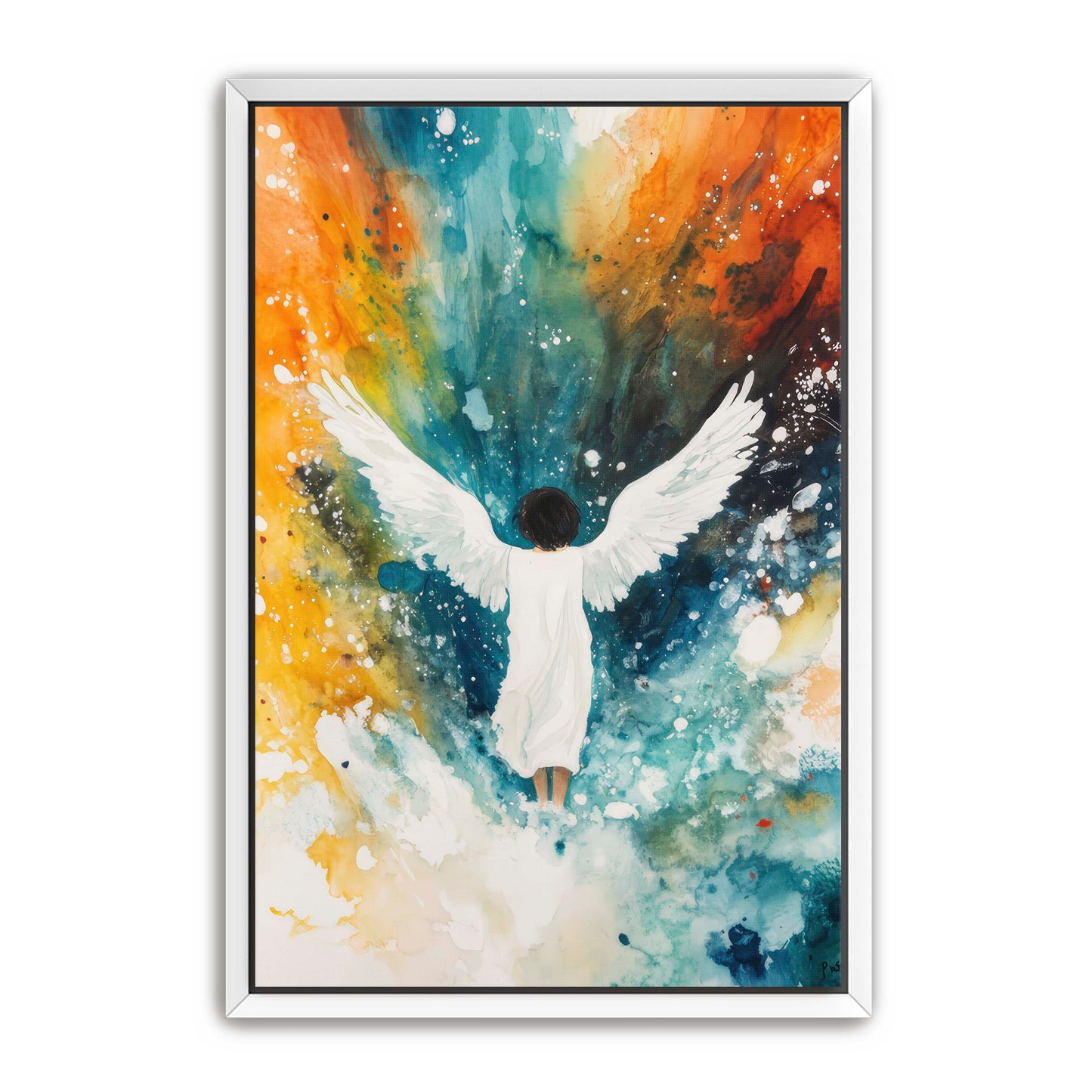 Pretty Wingspan Angel Painting