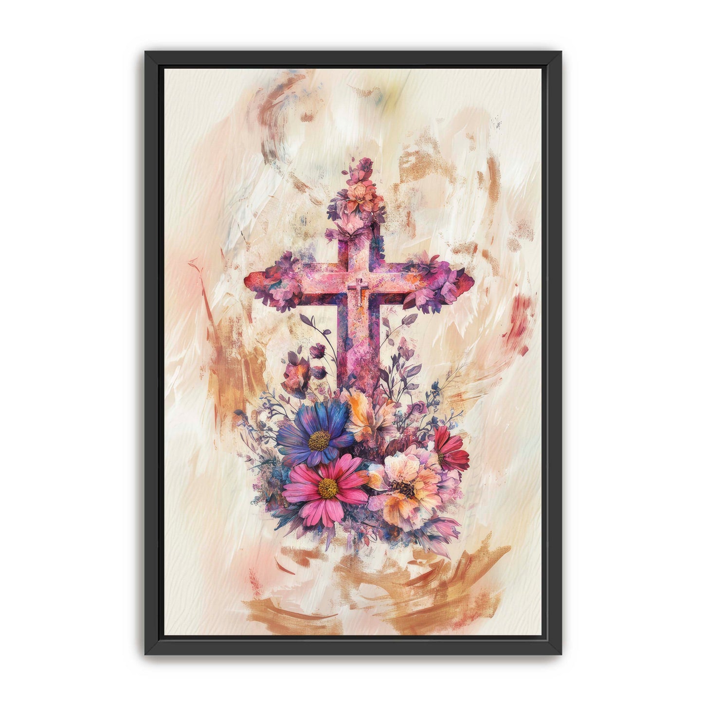 Sandy Christian Cross Art