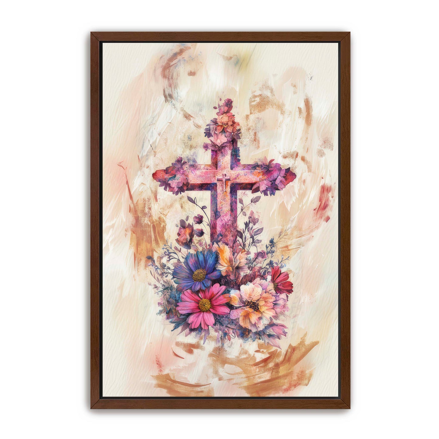 Sandy Christian Cross Art
