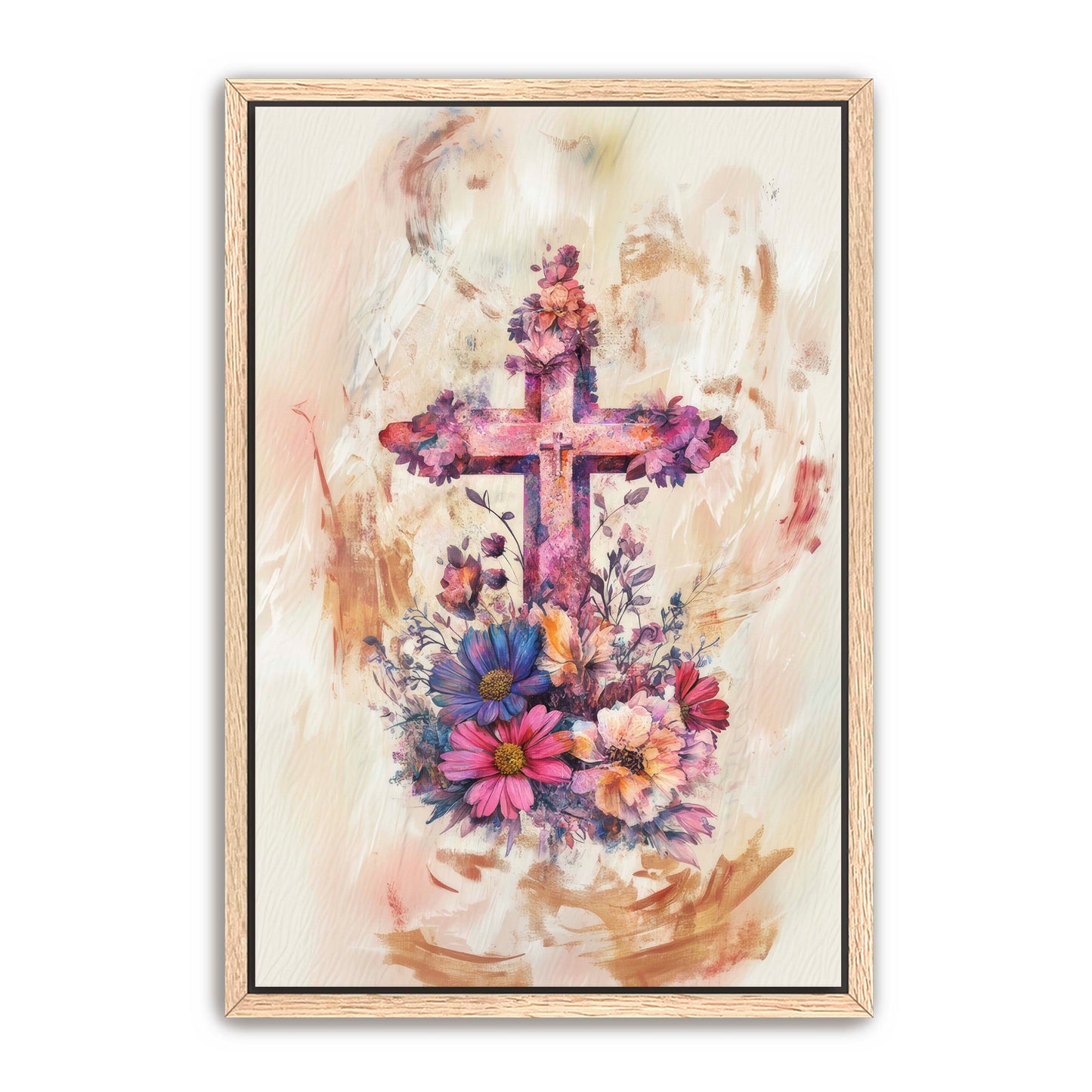 Sandy Christian Cross Art