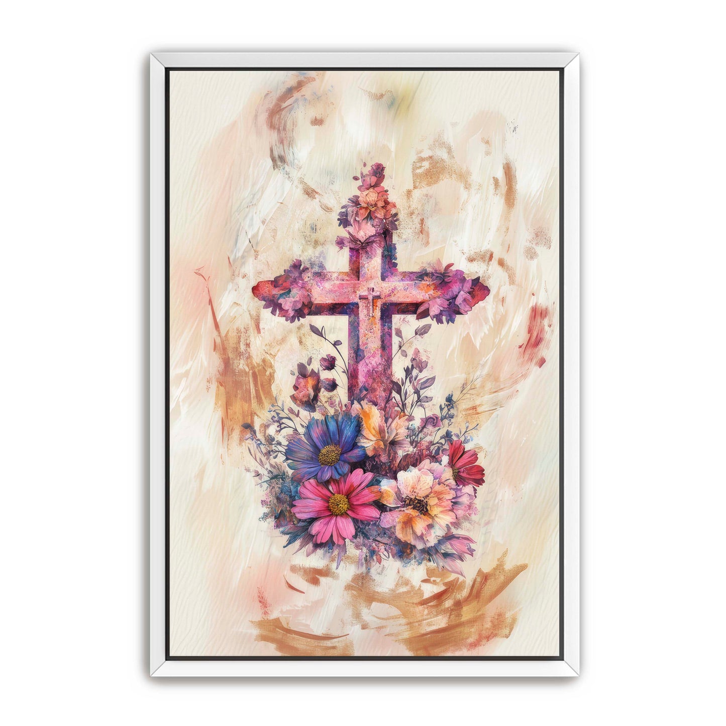 Sandy Christian Cross Art