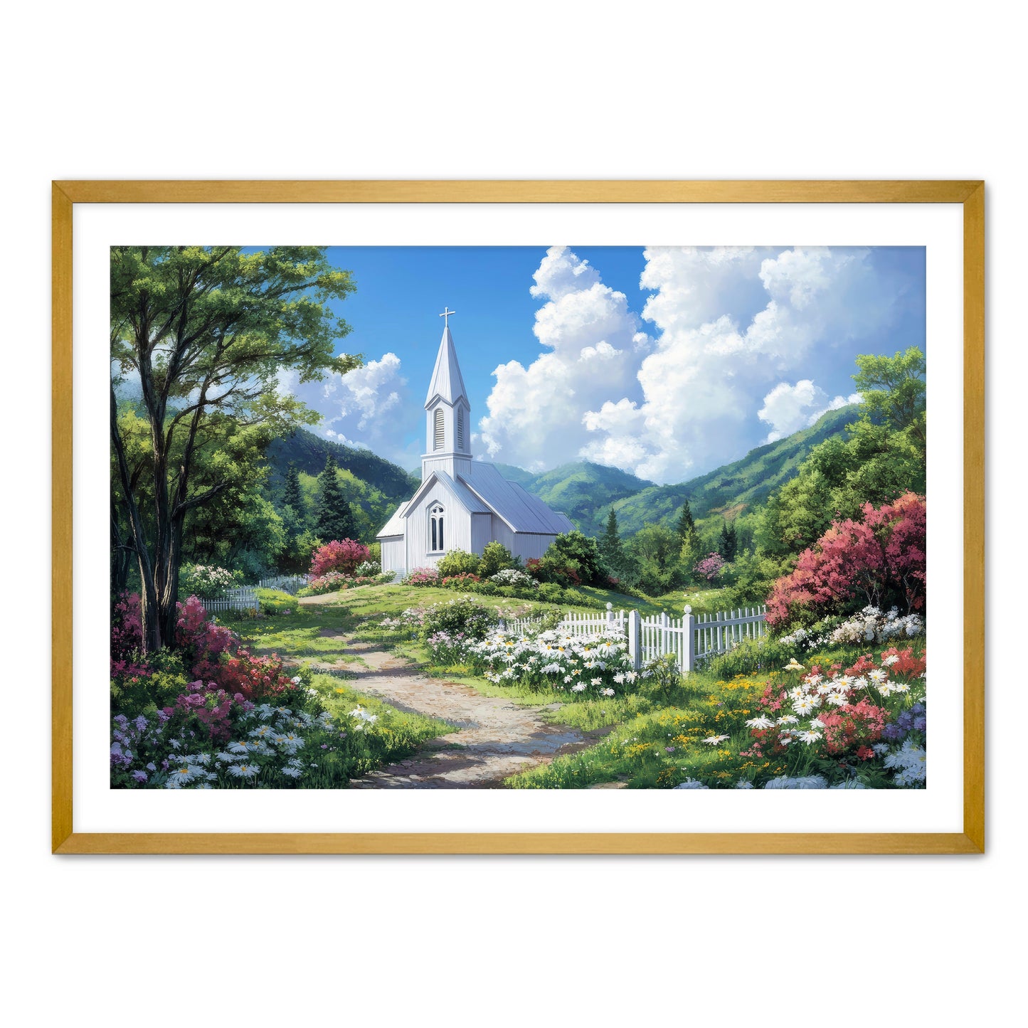 Scenic Church Painting