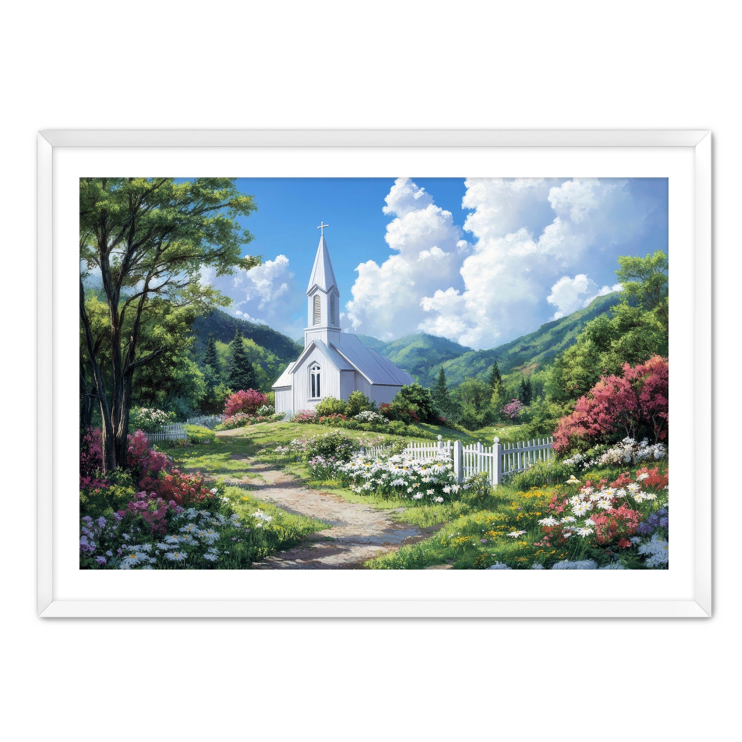 Scenic Church Painting