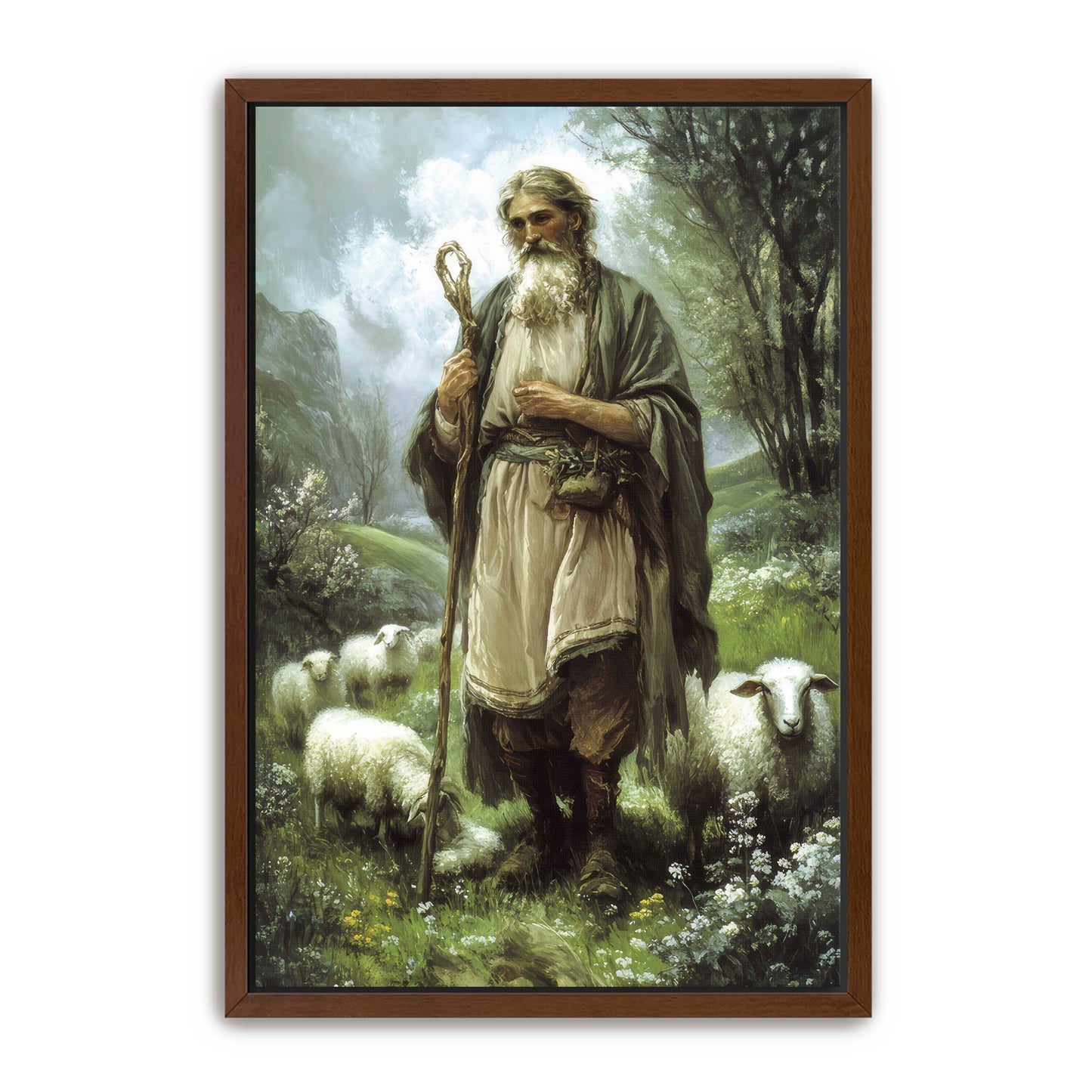 Shepherd and Lambs