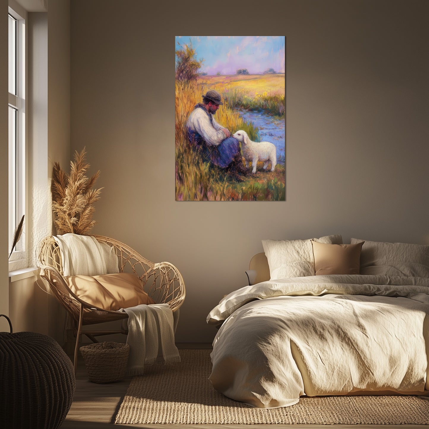 Shepherd and Lamb