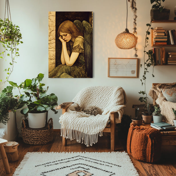 Thoughtful Angel Painting