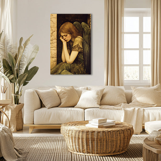 Thoughtful Angel Painting