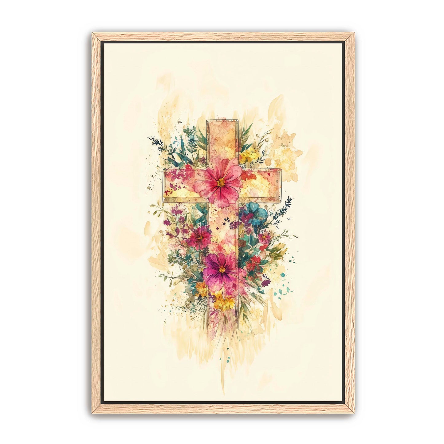 Watercolor Cross Print