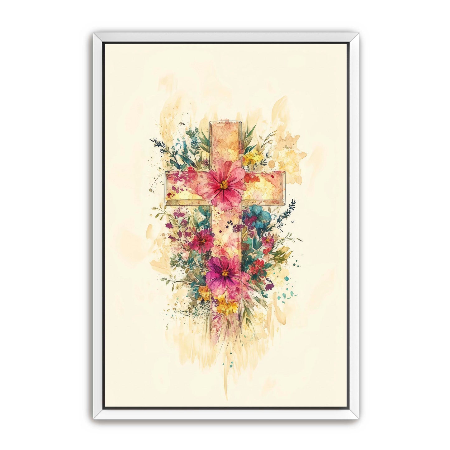 Watercolor Cross Print