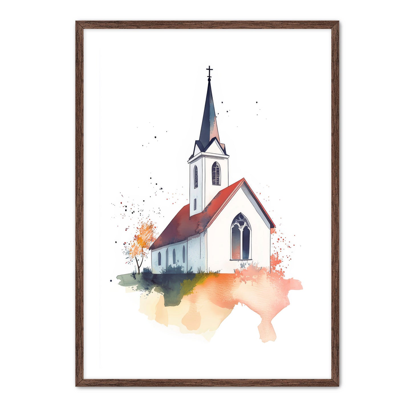 Watercolor Church