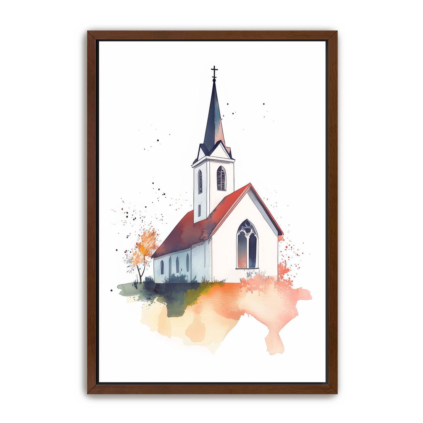 Watercolor Church