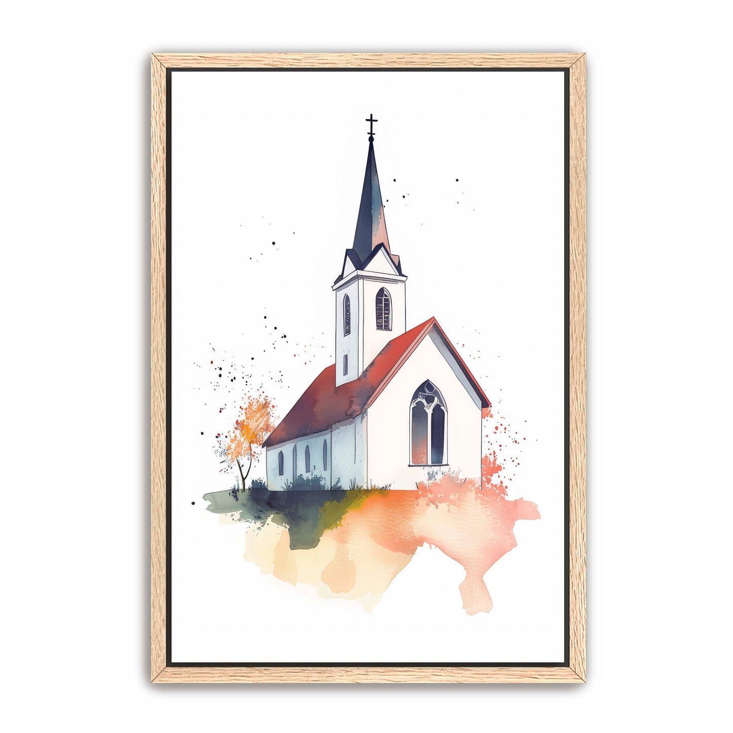 Watercolor Church