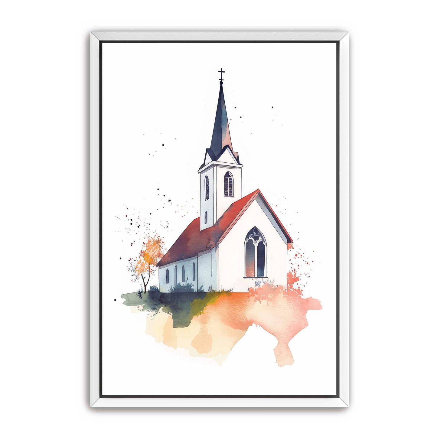Watercolor Church