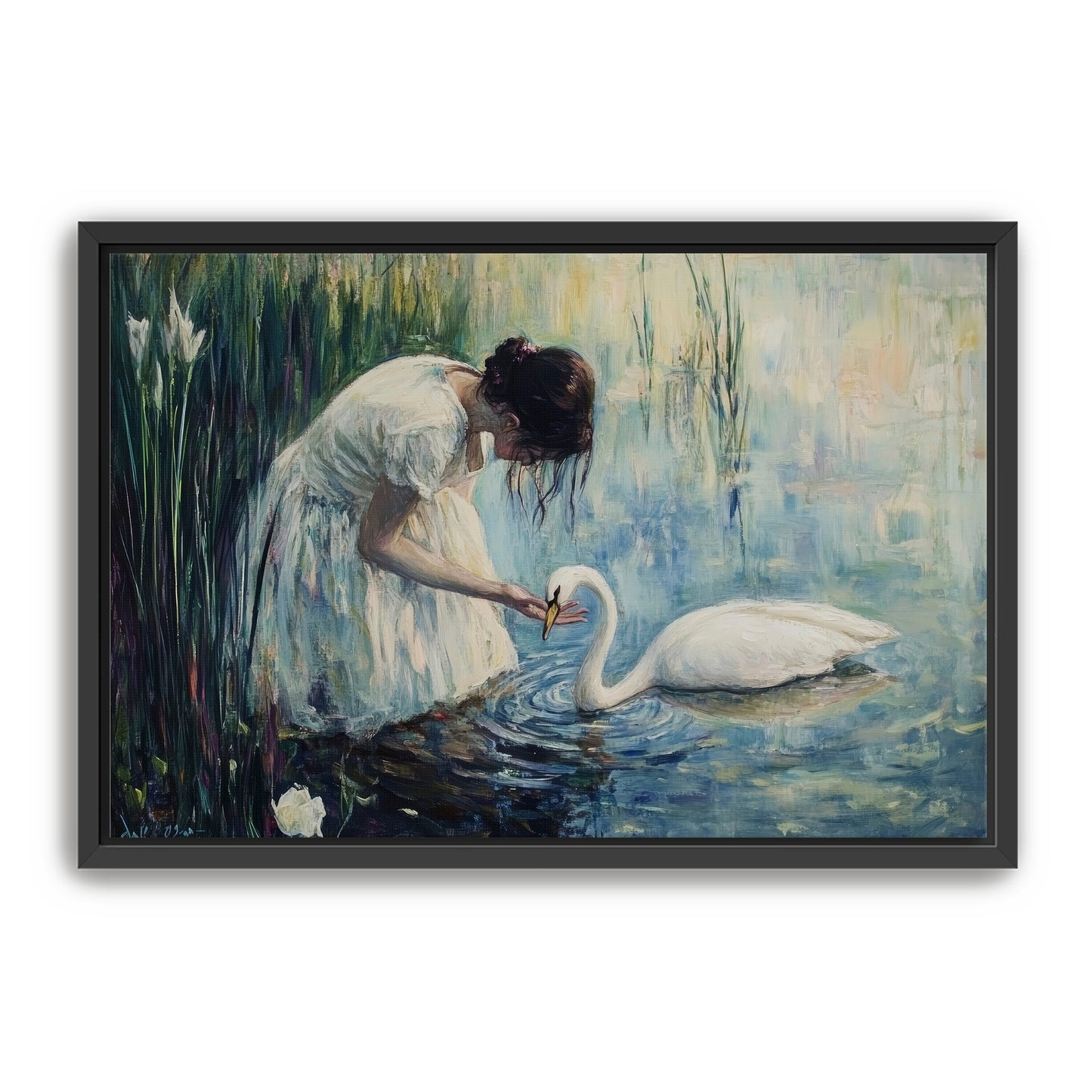 Woman and Swan