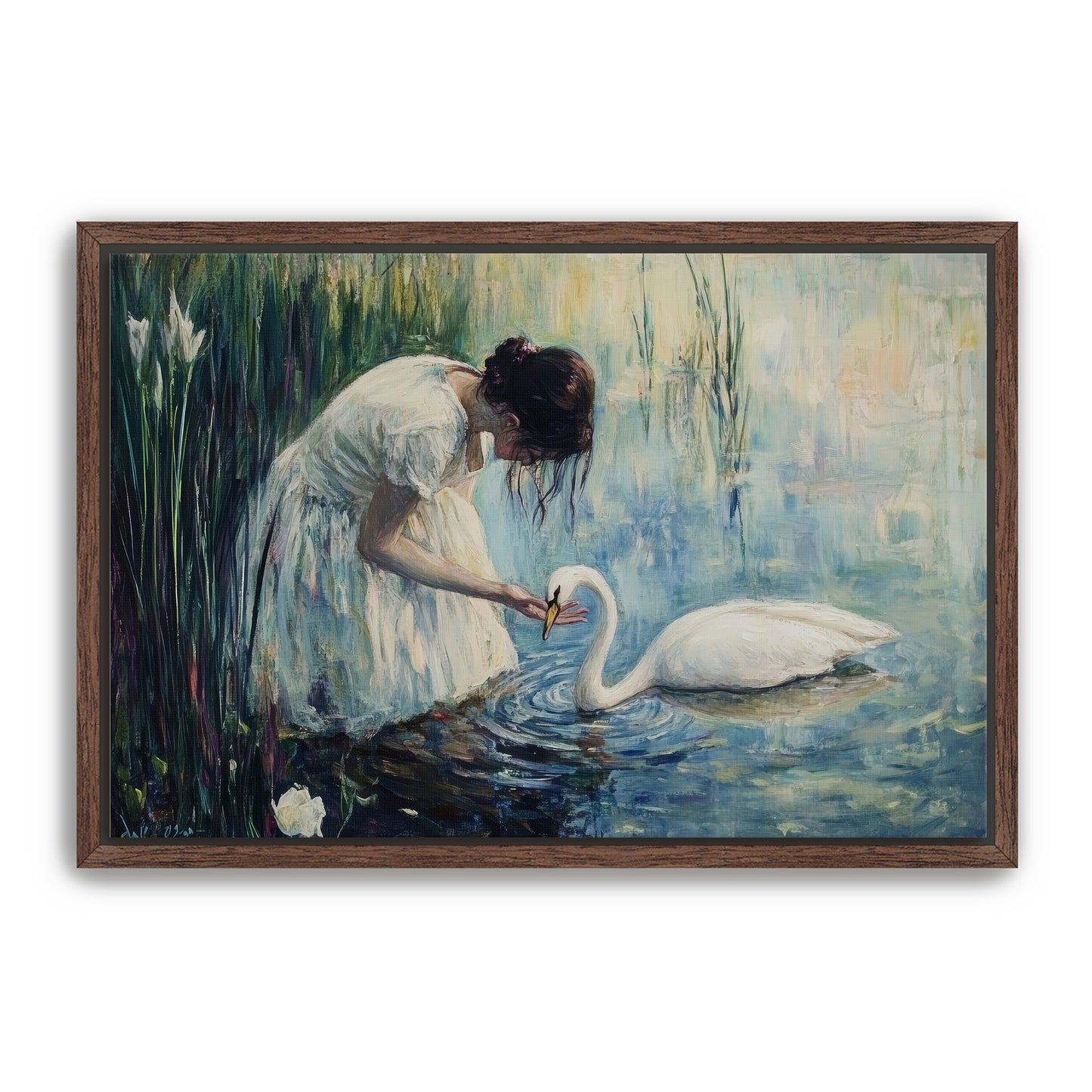 Woman and Swan