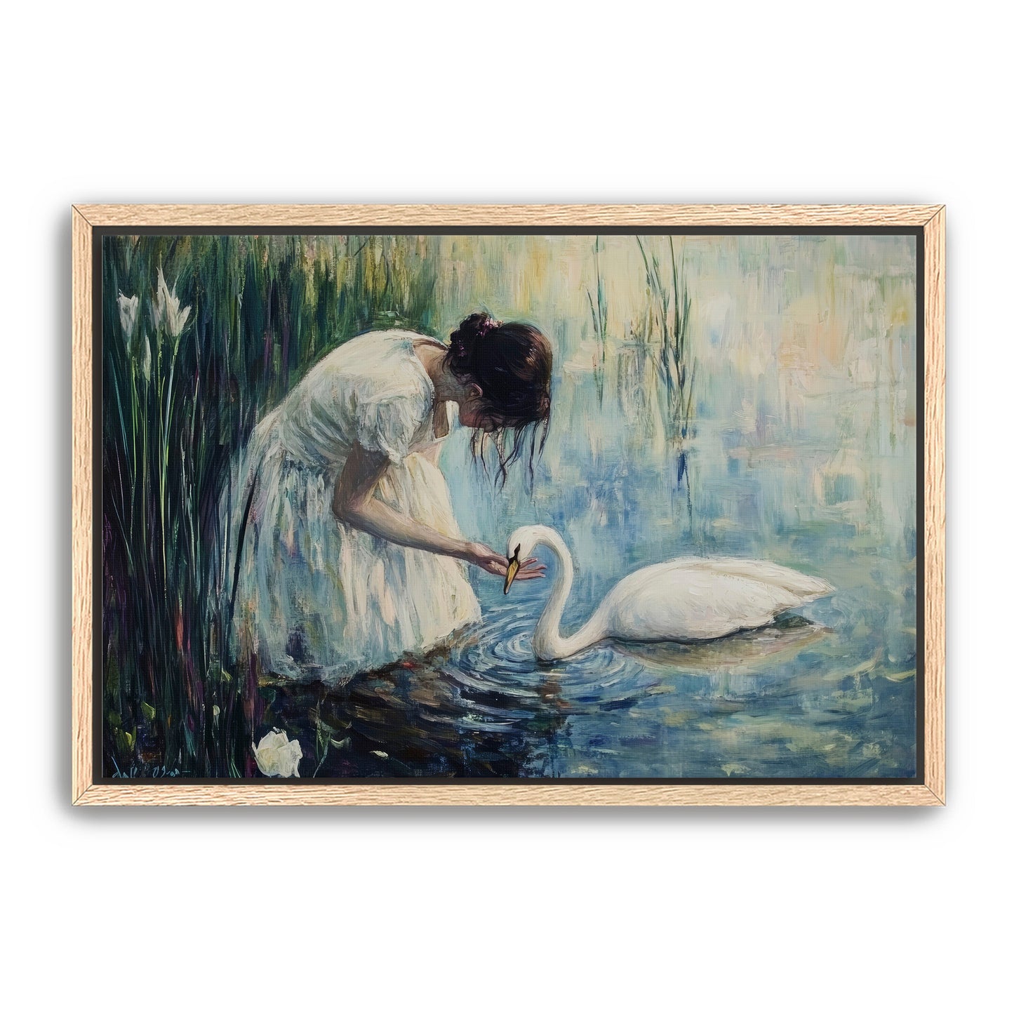 Woman and Swan