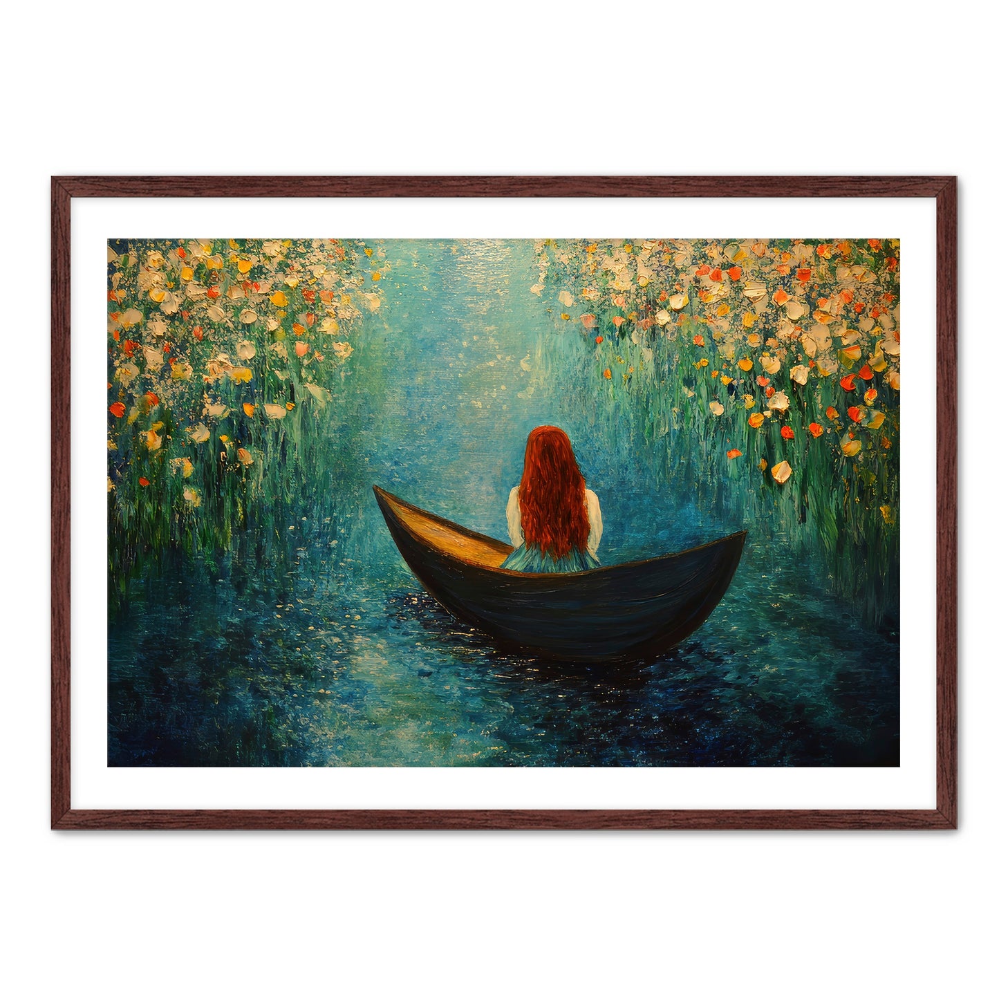 Woman in Boat Art