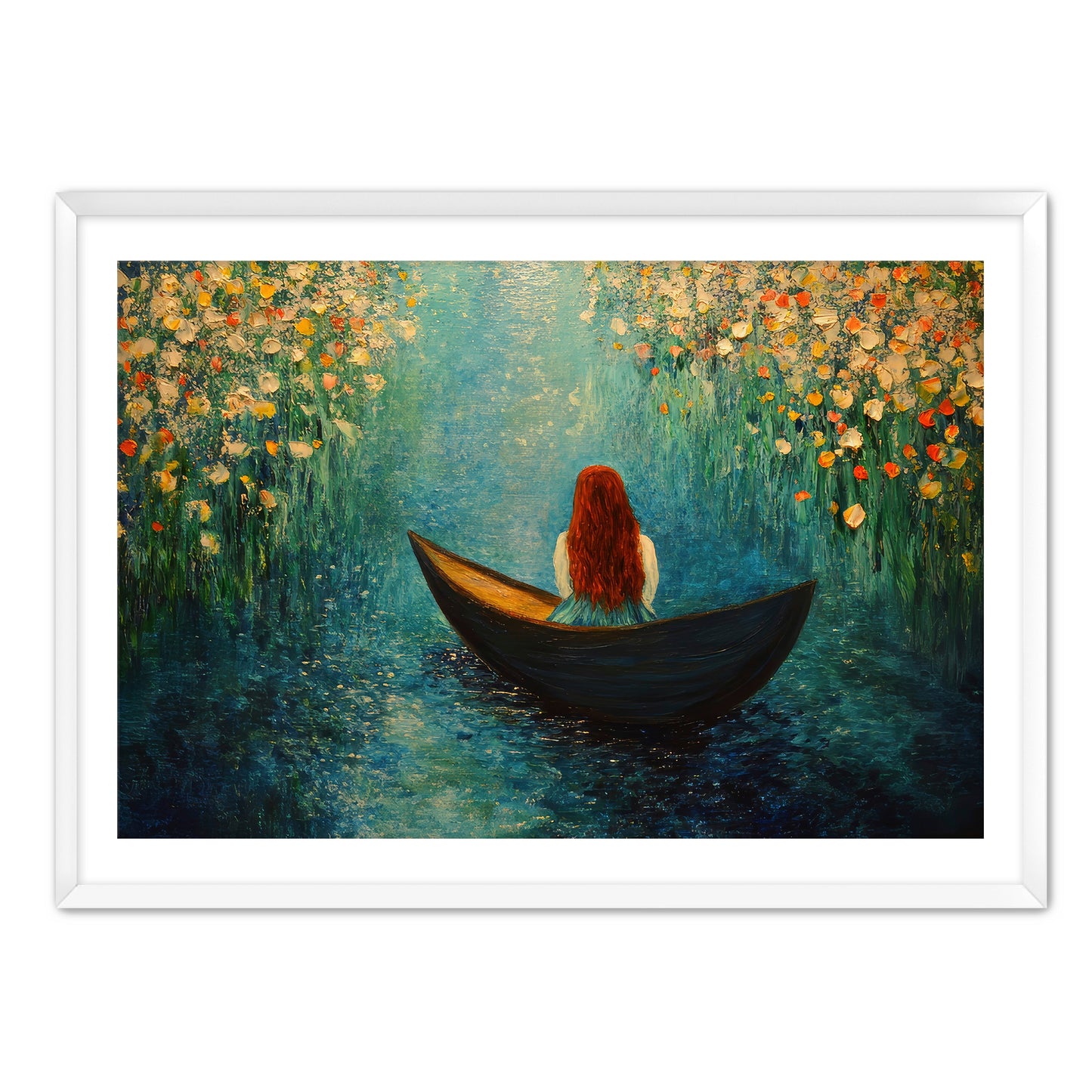 Woman in Boat Art