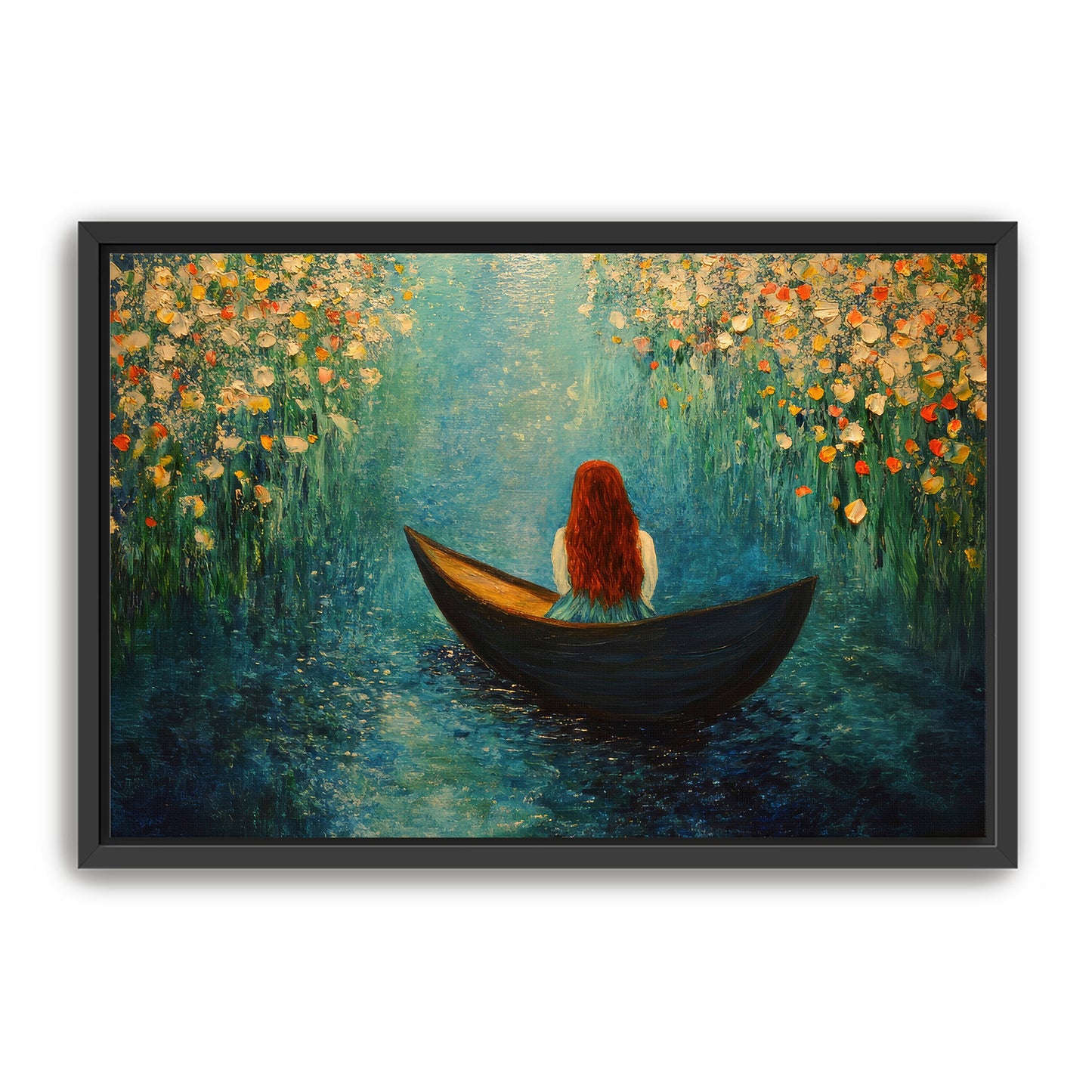 Woman in Boat Art